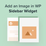 How to add an image in WordPress sidebar widget