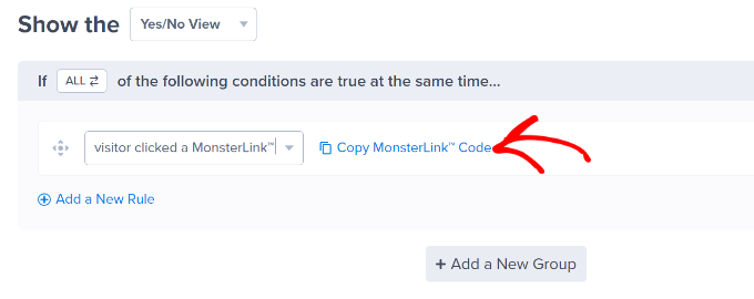 Copy Monsterlink code