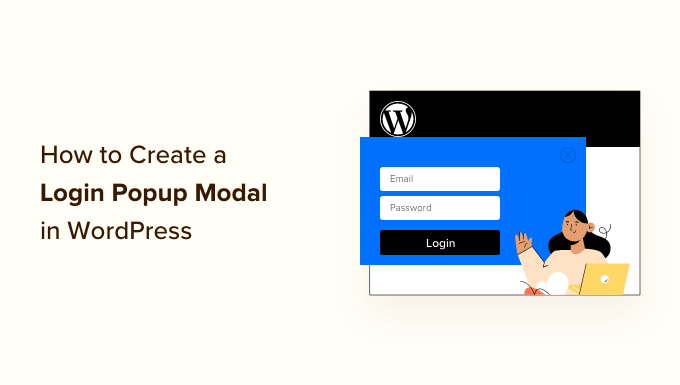 Create a WordPress login popup modal