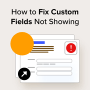 How to Fix Custom Fields Not Showing in WordPress