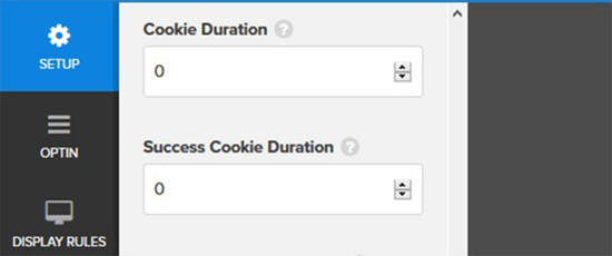 Set cookie duration value