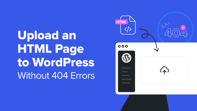 How to upload an HTML page to WordPress