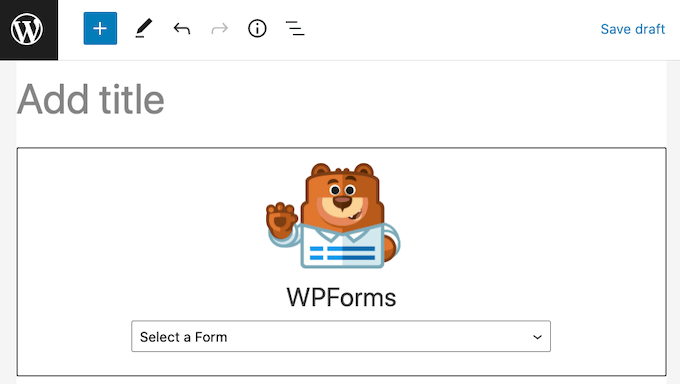 WPForms WordPress 块