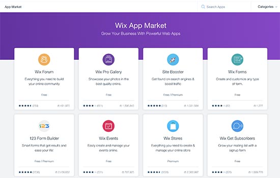 Wix App Marketplace