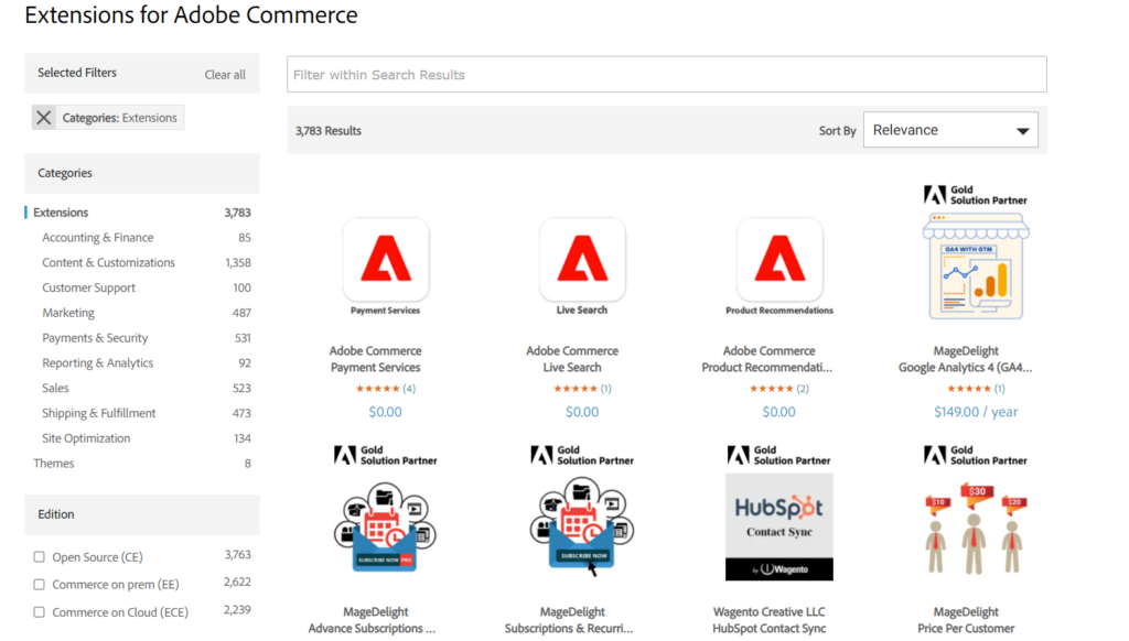 Adobe Commerce 扩展