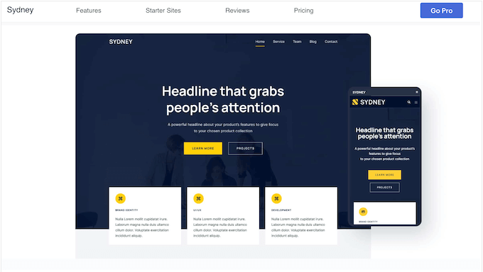 Sydney WordPress-temat Sydney WordPress-temat