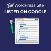 Get WordPress site Listed on Google