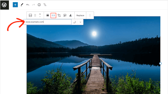 Adding a link to an image in WordPress