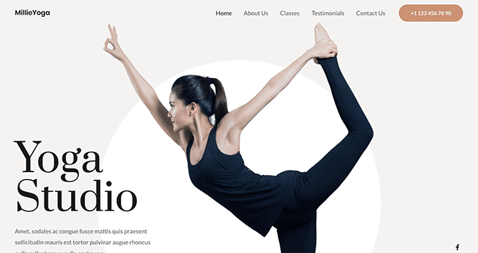 Astra WordPres yoga theme