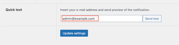 Testing editorial emails in WordPress