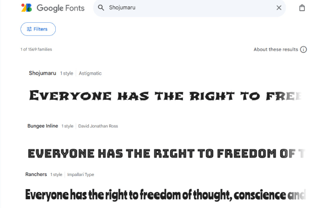 Google Fonts 