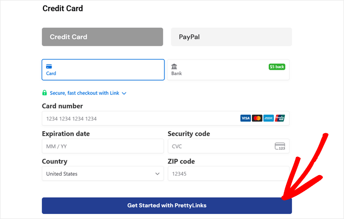 Pretty Links Complete Payment