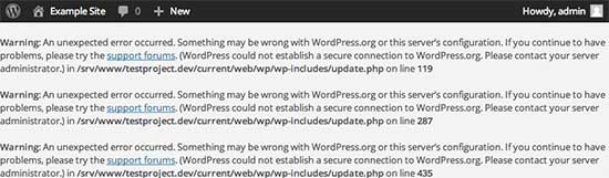 WordPress 中的安全连接错误
