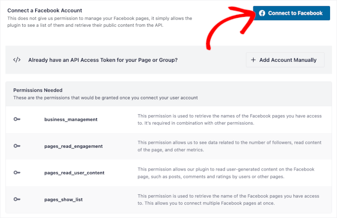Connect Reviews Feed Pro with Facebook
