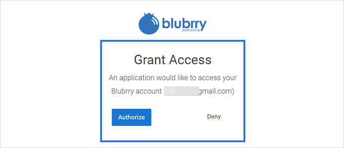 Connect Blubrry account