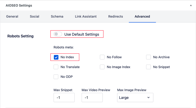 Asking Search Engines Not to Index a Single Page