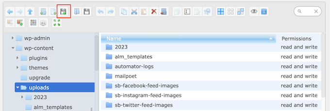 Uploading files using a file manager WordPress plugin