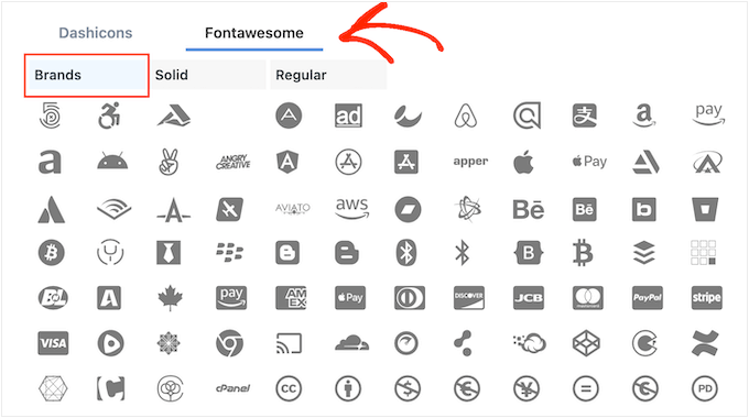 Adding branded icons to a WordPress navigation menu