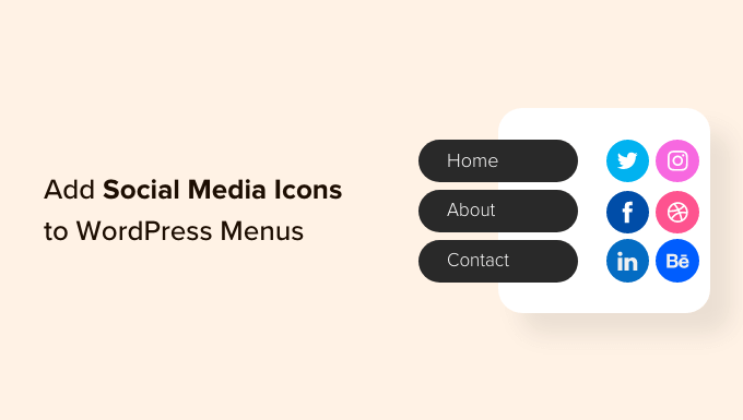 How to add social media icons to WordPress menus (easy way)