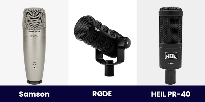Choosing a microphone to record podcasts