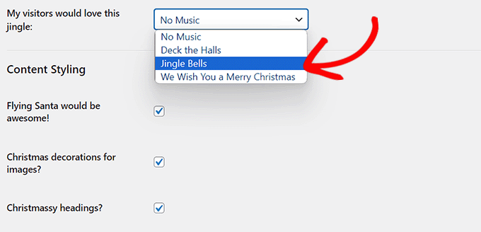 WebHostingExhibit christmasify-settings 7 Ways to Spread the Holiday Spirit With Your WordPress Site  