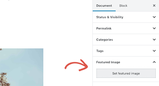 Adding a featured image to your WordPress post