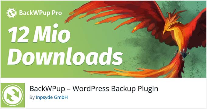 BackWPup free WordPress backup plugin