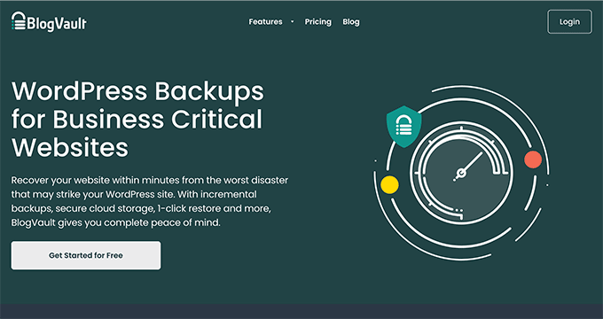 BlogVault Best Backup Service for WordPress