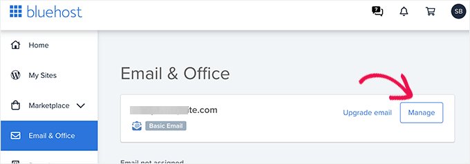 Creating and managing email in Bluehost
