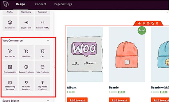 Design WooCommerce pages with SeedProd