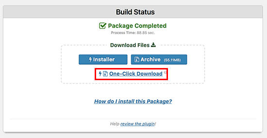 Download package files