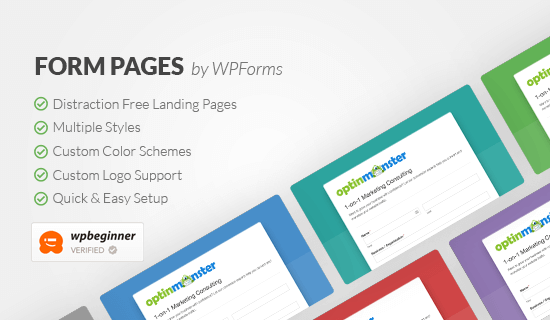 Pages de formulaire par WPForms Preview
