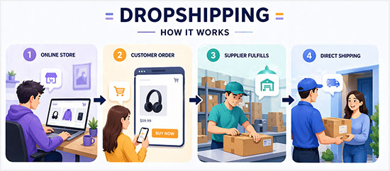 How dropshipping works How dropshipping works