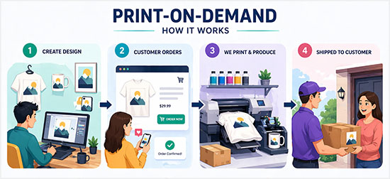 How Print on Demand works How Print on Demand works