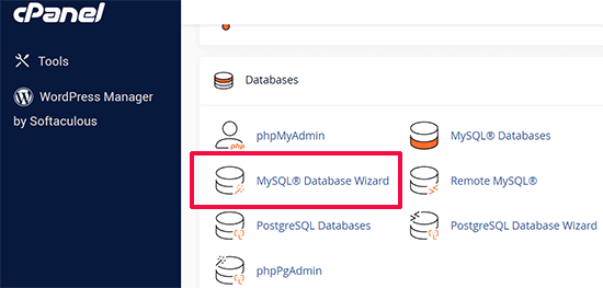 MySQL Database Wizard