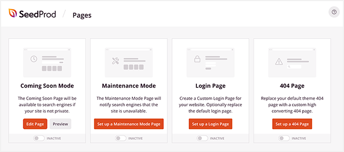 SeedProd Landing Pages