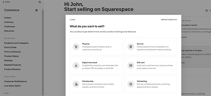 Squarespace 中的电子商务