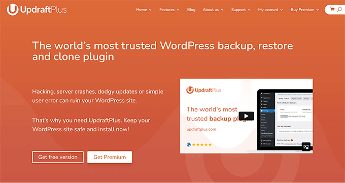 UpdraftPlus 最好的 WordPress 备份插件