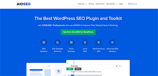 All in One SEO website