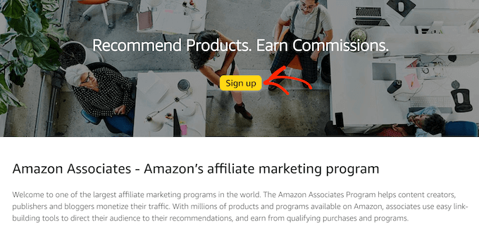 The Amazon Associates affiliate program