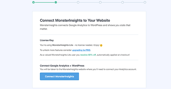 Connecter MonsterInsights