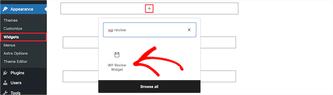Add WP Review widget