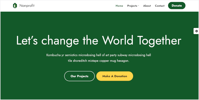 neve-Neveの非営利団体スターターサイト Neveの非営利団体向けスターターサイト