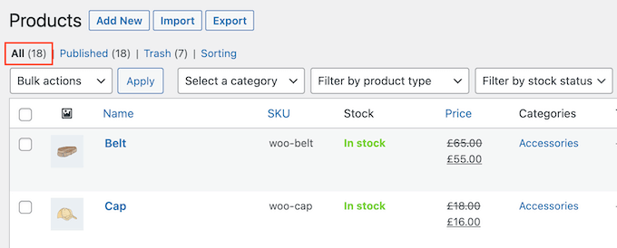 Stop reorganizing WooCommerce products