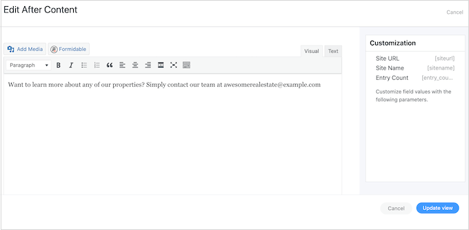 Displaying data from user-submitted forms