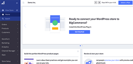 BigCommerce-dashboard
