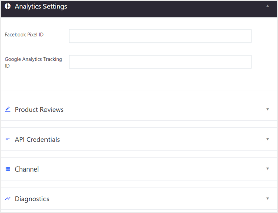 Agosto para WordPress, google Analytics e Outras Configurações