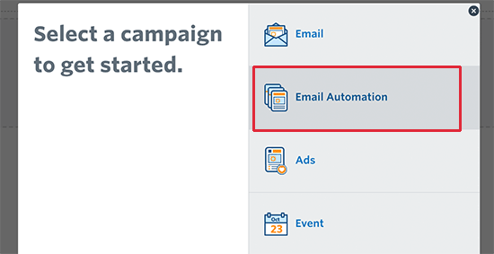 Email automation campaign