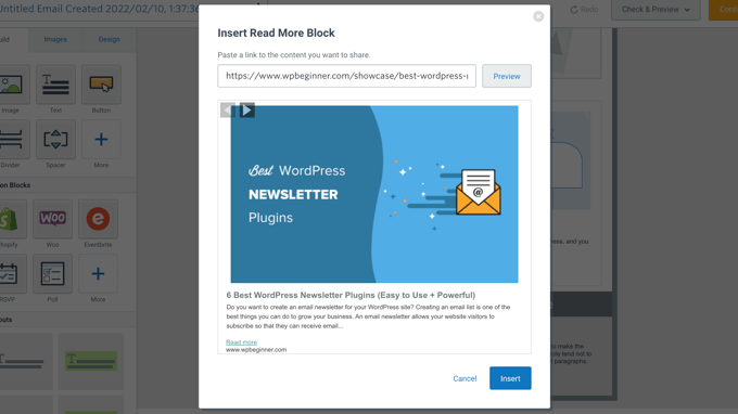 Add Blog Post to Your Email