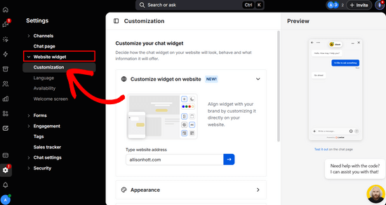 Customizing the LiveChat window for WordPress Customizing the LiveChat window for WordPress